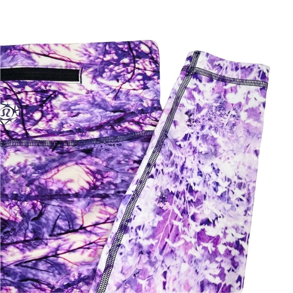 Lululemon Seawheeze Speed Wunder Tight Nulux Fractal Forest Pink Multi 28” - Picture 11 of 15